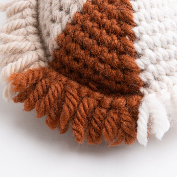 Fringed Round Cushion Cover Crochet Kit - Wool Couture