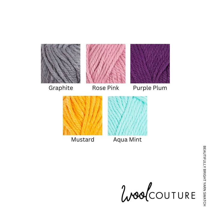 Garter Stripe Scarf Knitting Kit | FREE Beginner Workshop Included! - Wool Couture