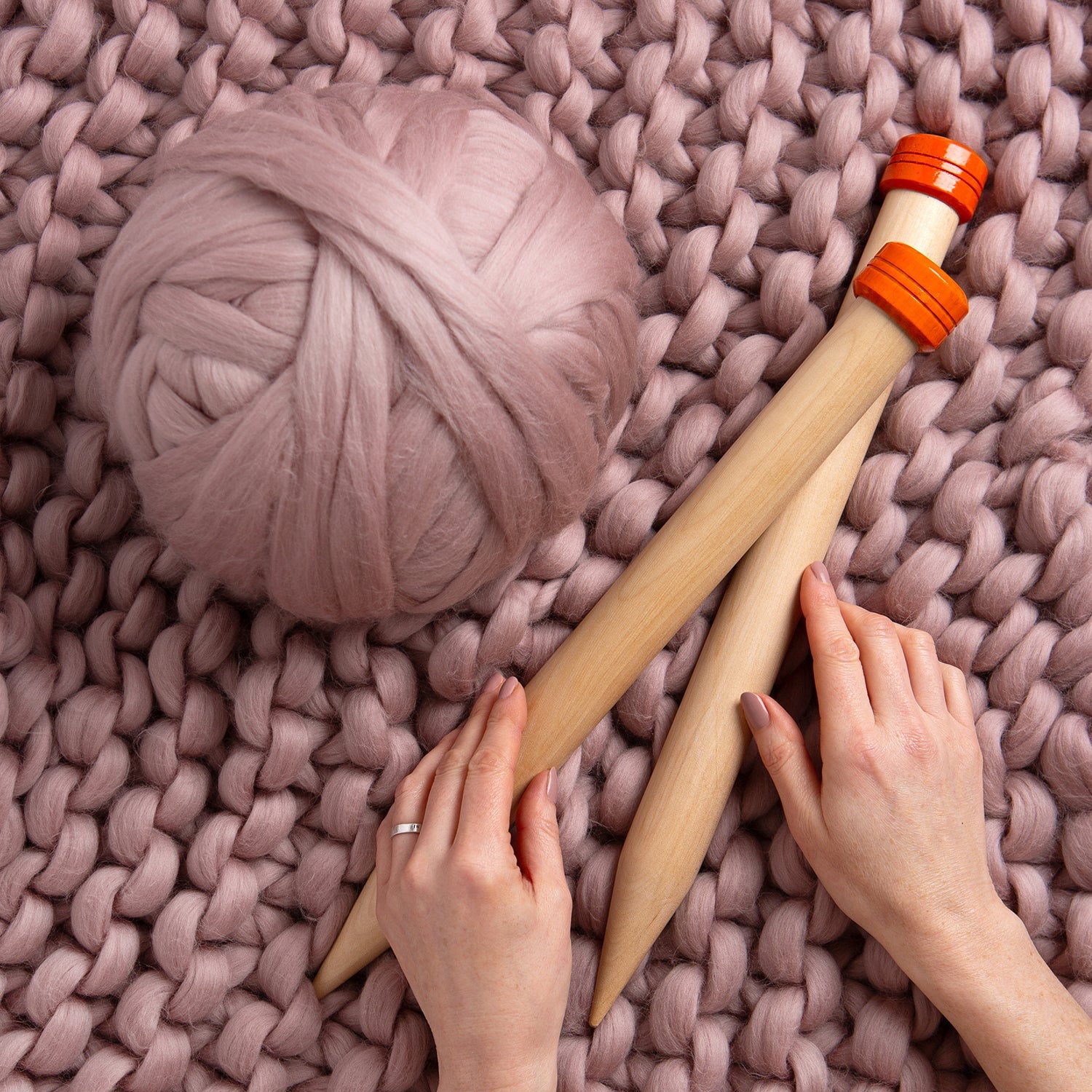 Knitting Needles Giant Knit Blanket Kit Giant Knitting Needles