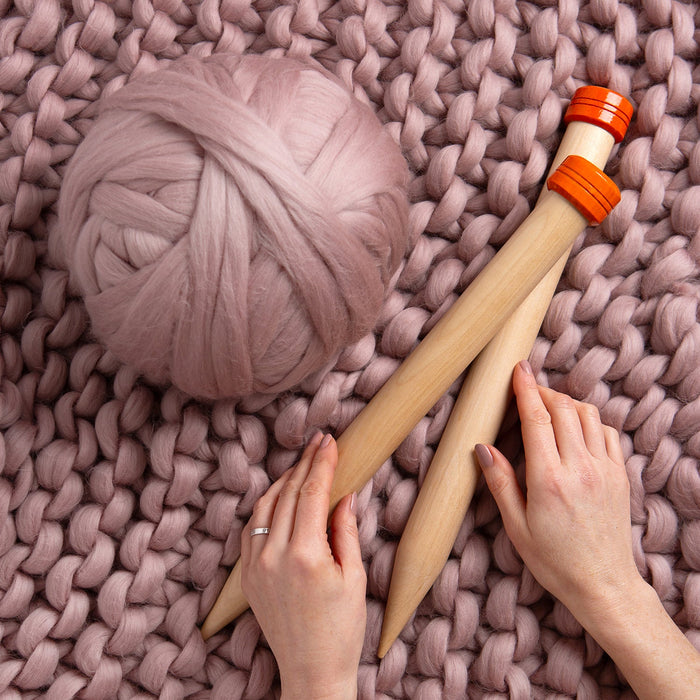 Giant Knitting Needles Wool Couture
