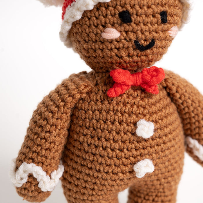 Gingerbread Man Crochet Kit - Wool Couture