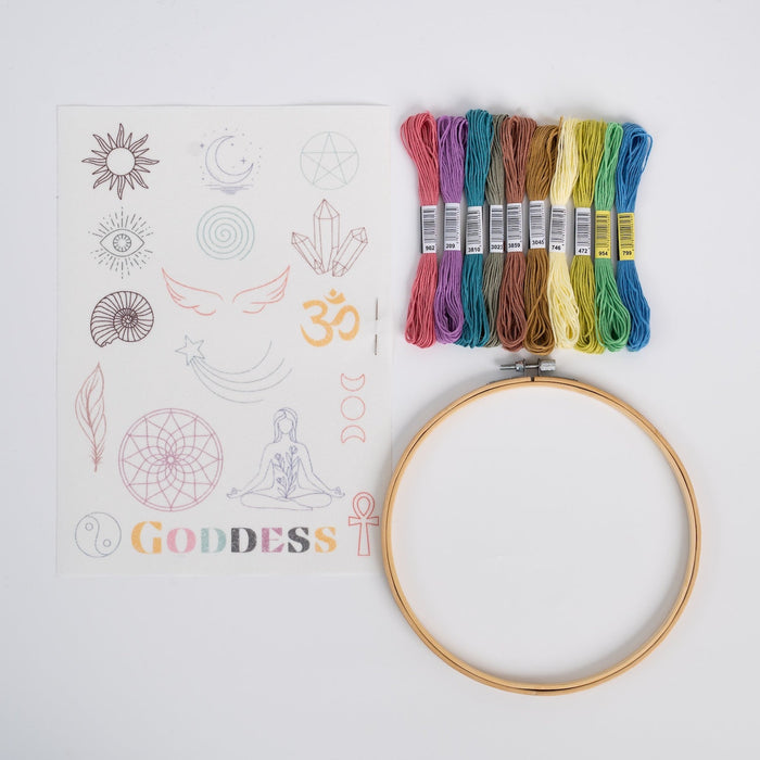 Goddess Embroidery Kit - Wool Couture