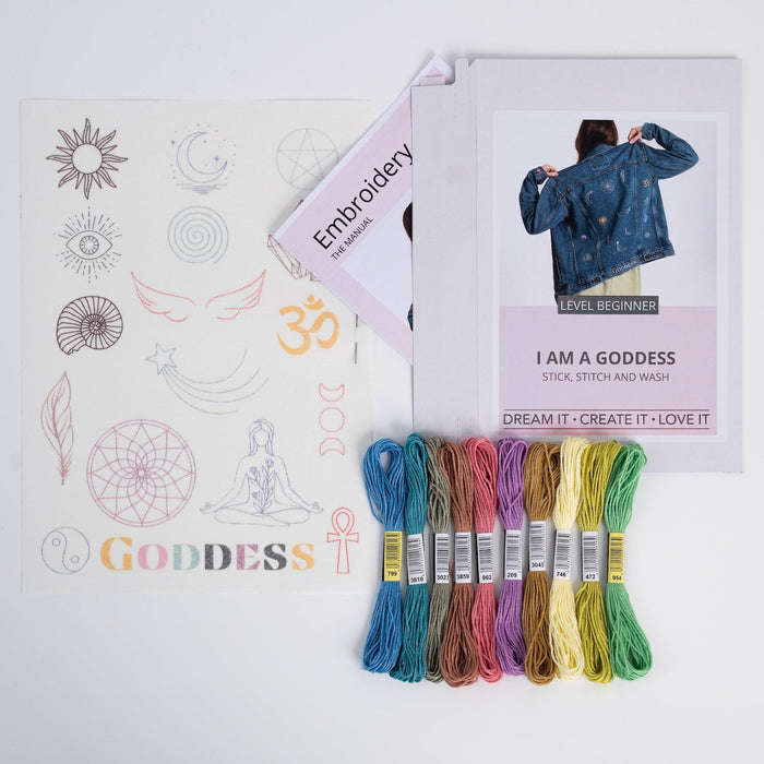 Goddess Embroidery Kit - Wool Couture