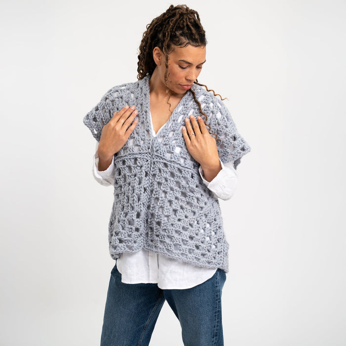 Granny Square Tank Top Crochet Kit - Wool Couture
