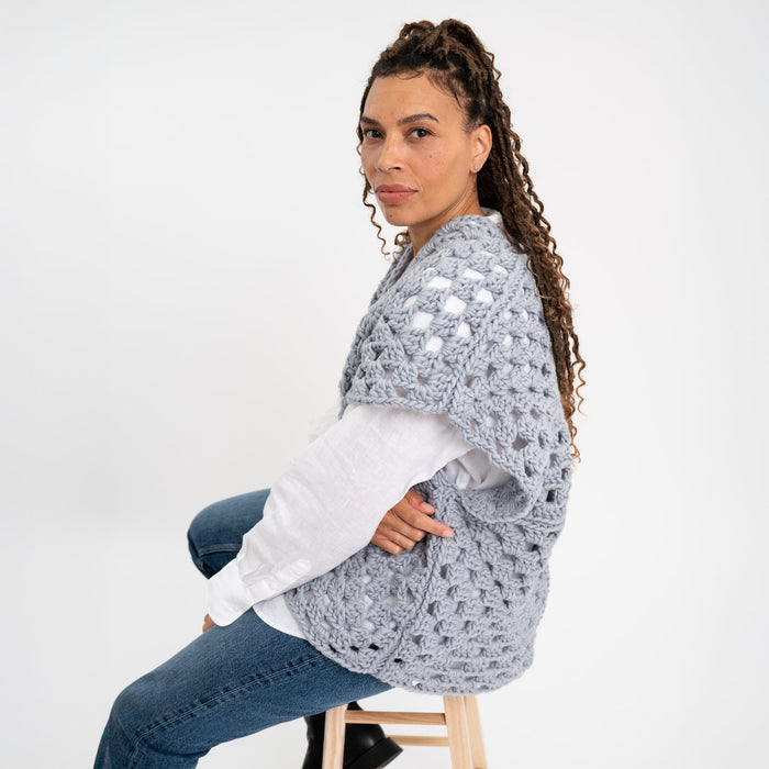 Granny Square Tank Top Crochet Kit - Wool Couture