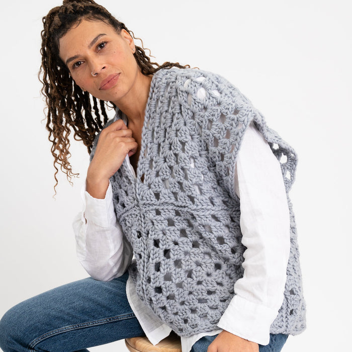 Granny Square Tank Top Crochet Kit - Wool Couture