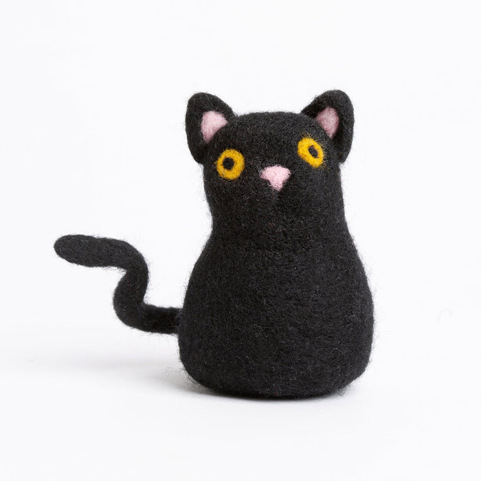 Halloween Cat Needle Felting Kit - Wool Couture