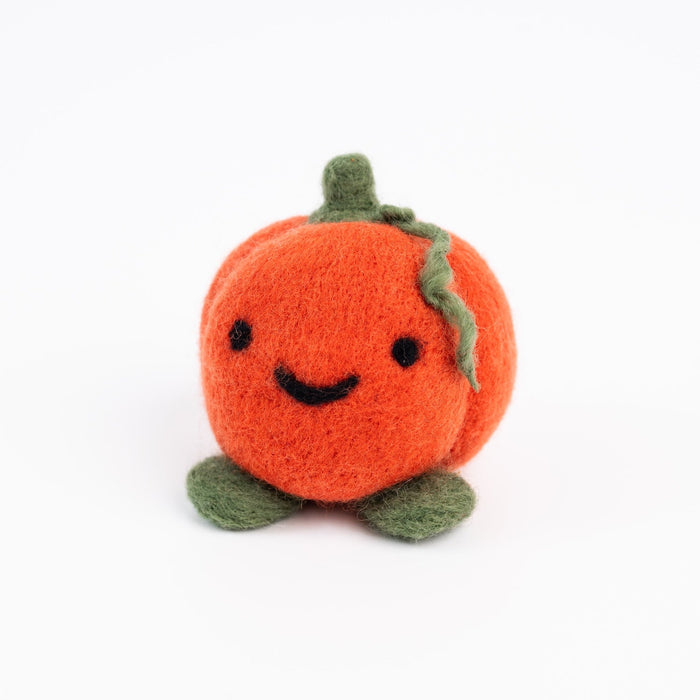 Happy Pumpkin Needle Felting Kit - Wool Couture