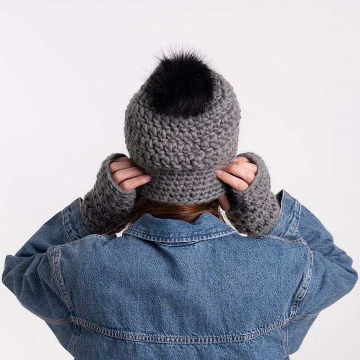 Hat and Gloves Easy Crochet Kit - Wool Couture