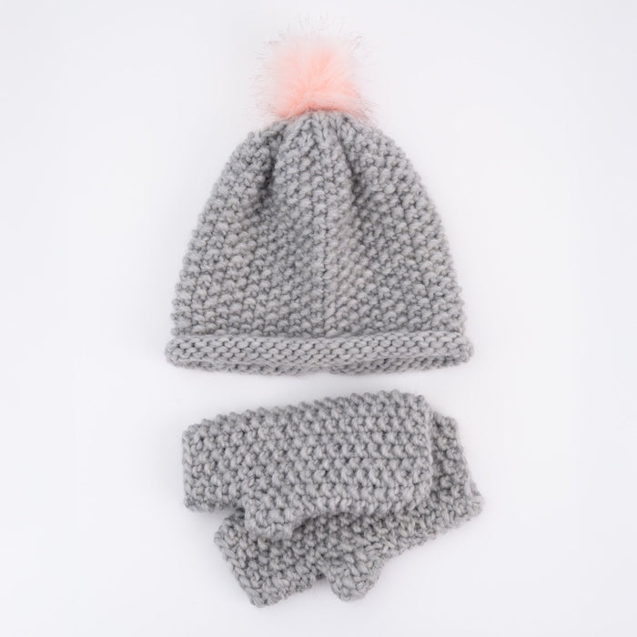 Hat and Gloves Easy Knitting Kit - Wool Couture