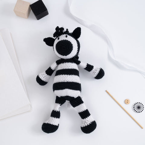 Holly Zebra Easy Crochet Kit - Wool Couture