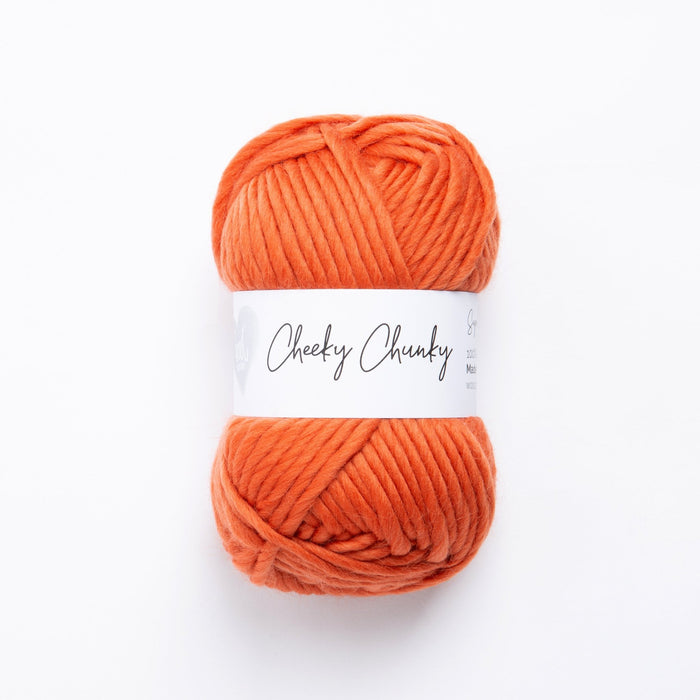 Home Knitting Kit - Felted Baskets in Cinnamon - Wool Couture