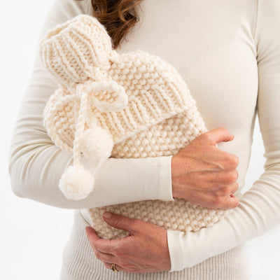 Hot Water Bottle Cover Knitting Kit - Wool Couture