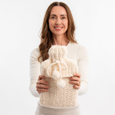 Hot Water Bottle Cover Knitting Kit - Wool Couture
