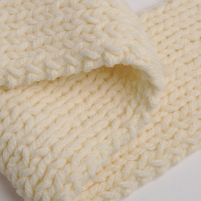 Kids Pom Pom Scarf & Beanie Hat - Knitting Kit - Wool Couture