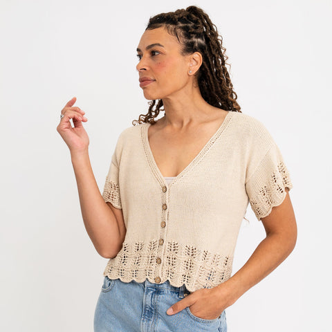 Lacy Top Knitting Kit - Wool Couture