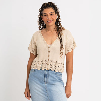 Lacy Top Knitting Kit - Wool Couture