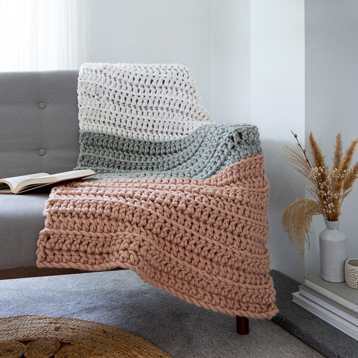 Chunky Knit Blanket Throw Blanket Size Crochet Crochet Blanket