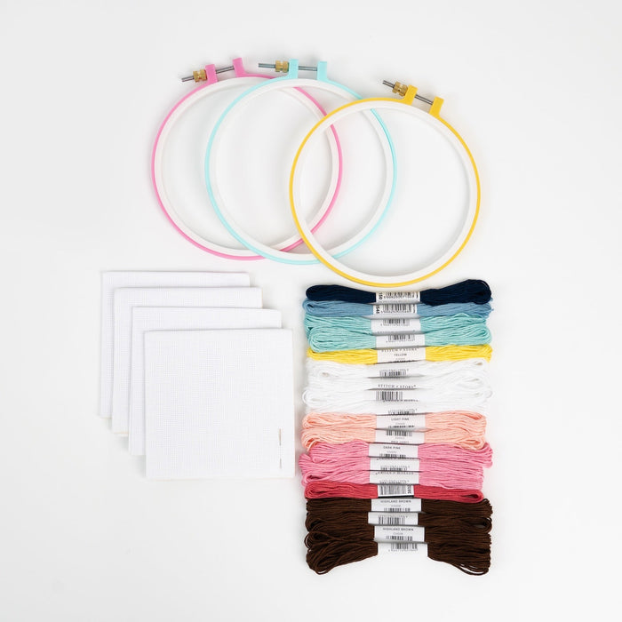 Learn to Cross Stitch Kit - Wool Couture