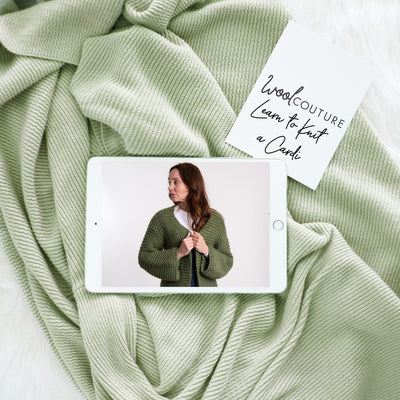 Learn to Knit a Cardigan Online with Claire & Emma - Wool Couture