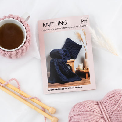 Learn to Knit Book Six Patterns & How to Knit Manual - Wool Couture