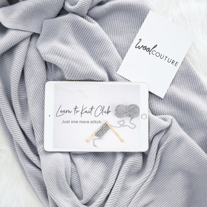 Learn to Knit Online with Claire & Emma - Wool Couture