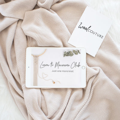 Learn to Macrame Online with Claire & Emma - Wool Couture