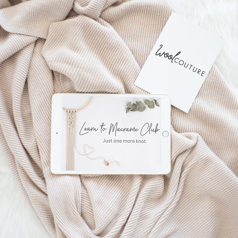 Learn to Macrame Online with Claire & Emma - Wool Couture