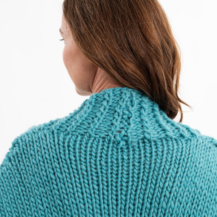 Long Chunky Cardigan Knitting Kit + Free 12mm Knitting Needles - Wool Couture