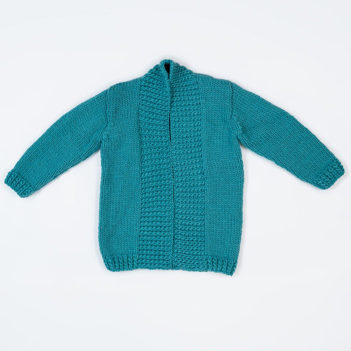 Long Chunky Cardigan Knitting Kit + Free 12mm Knitting Needles - Wool Couture