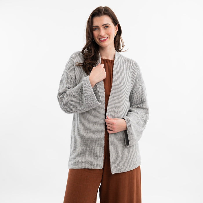 Long Summer Cardigan Easy Knitting Kit - Wool Couture