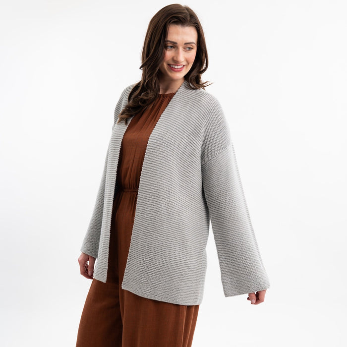 Long Summer Cardigan Easy Knitting Kit - Wool Couture