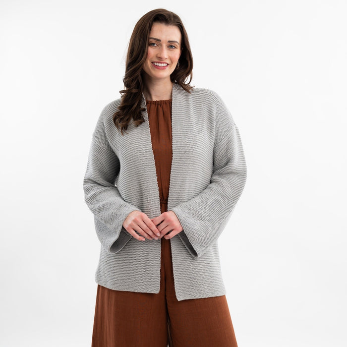 Long Summer Cardigan Easy Knitting Kit - Wool Couture