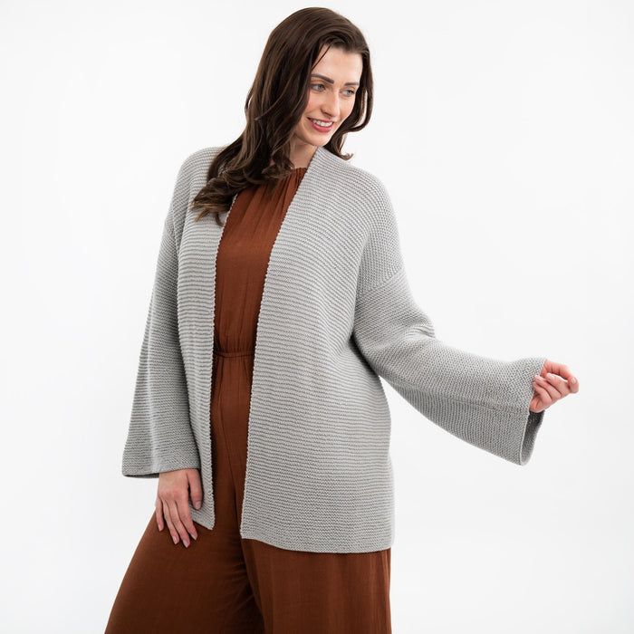 Long Summer Cardigan Easy Knitting Kit - Wool Couture
