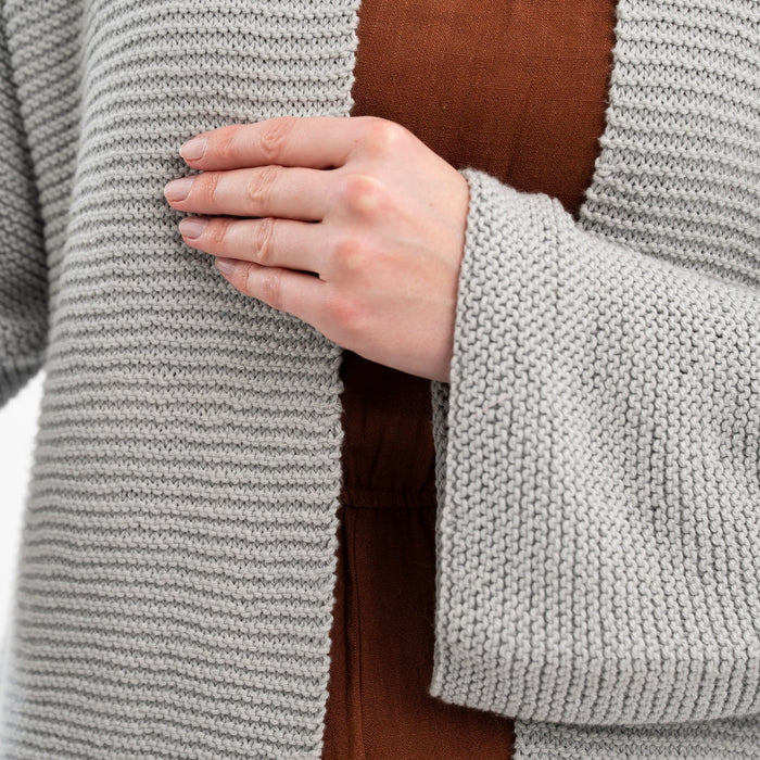 Long Summer Cardigan Easy Knitting Kit - Wool Couture