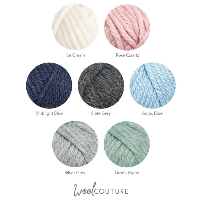 Loop Stitch Cushion Knitting Kit + Knitting Pocket Book - Gold Level - Wool Couture