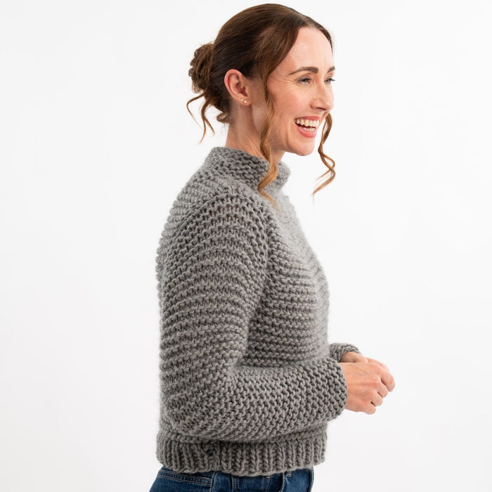 Lucinda Jumper Knitting Kit | FREE Workshop with Claire - Wool Couture