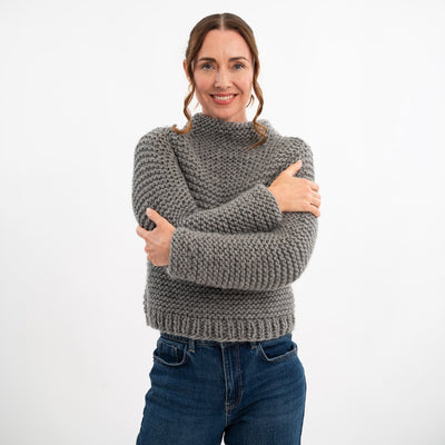 Lucinda Jumper Knitting Kit | FREE Workshop with Claire - Wool Couture