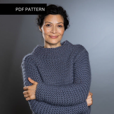 Lucinda Jumper Knitting PDF Pattern - Wool Couture