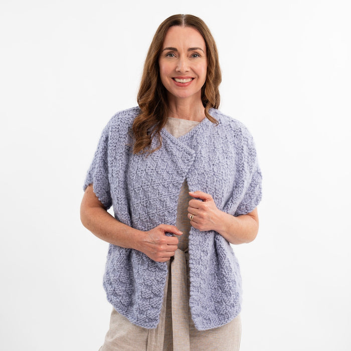 Luna Cardigan Easy Knitting Kit - Wool Couture