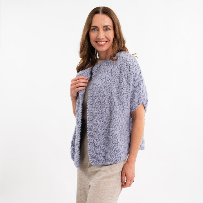 Luna Cardigan Easy Knitting Kit - Wool Couture