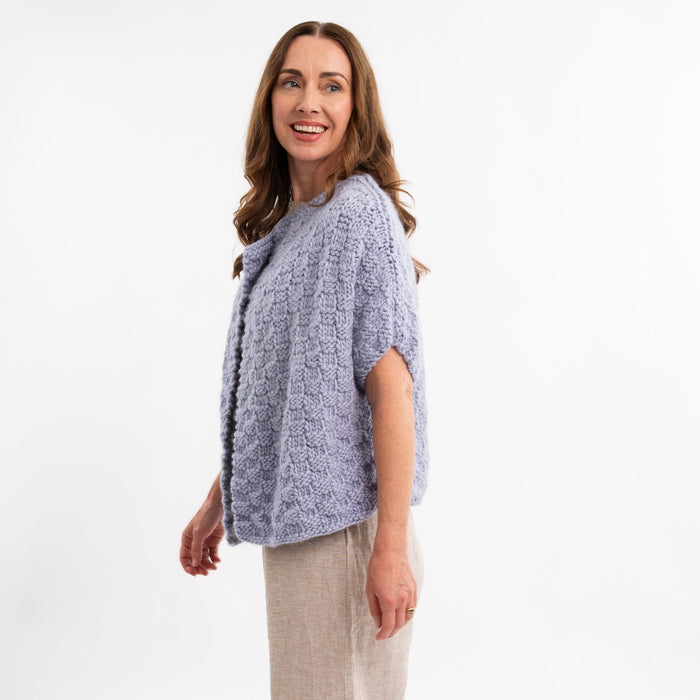 Luna Cardigan Easy Knitting Kit - Wool Couture