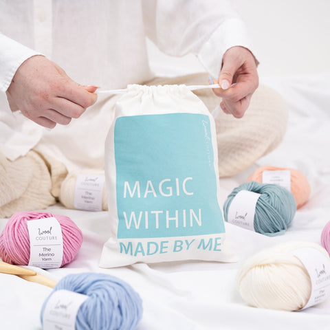 Magic Within Made By Me | Knitting & Crochet Project Bag - Wool Couture