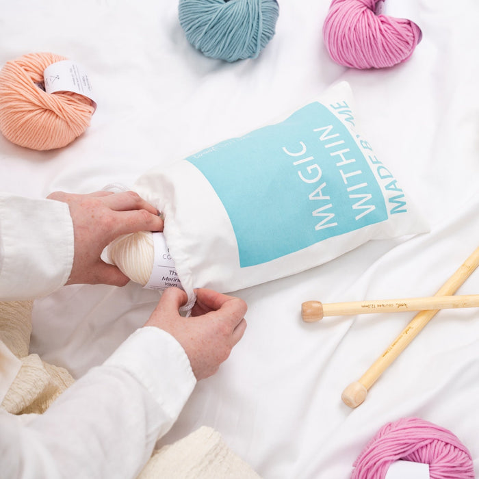 Magic Within Made By Me | Knitting & Crochet Project Bag - Wool Couture