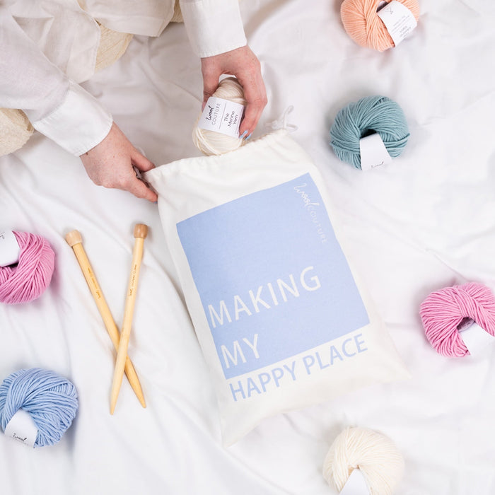 Making My Happy Place | Knitting & Crochet Project Bag - Wool Couture