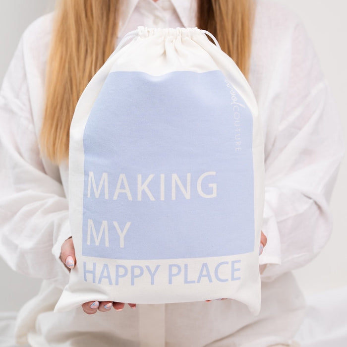 Making My Happy Place | Knitting & Crochet Project Bag - Wool Couture