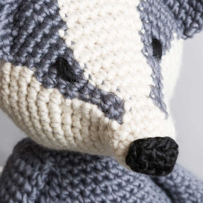Mary the Giant Badger Crochet Kit. - Wool Couture