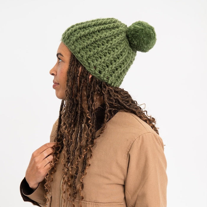 Melanie Pompom Hat Crochet Kit - Wool Couture