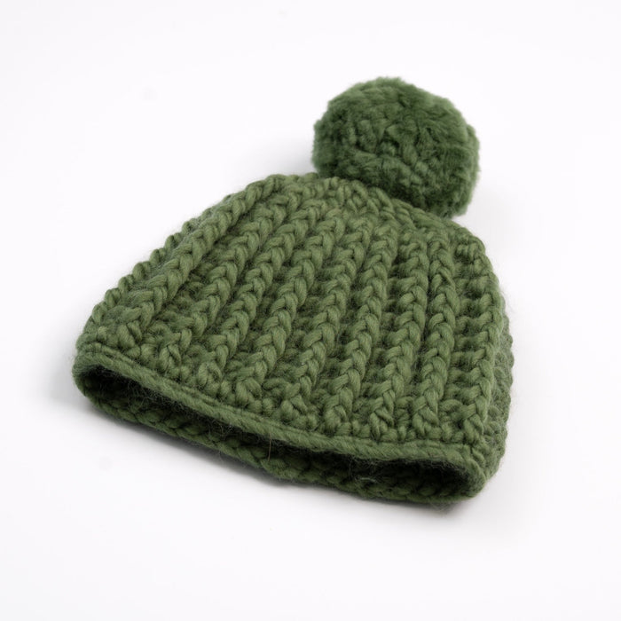 Melanie Pompom Hat Crochet Kit - Wool Couture