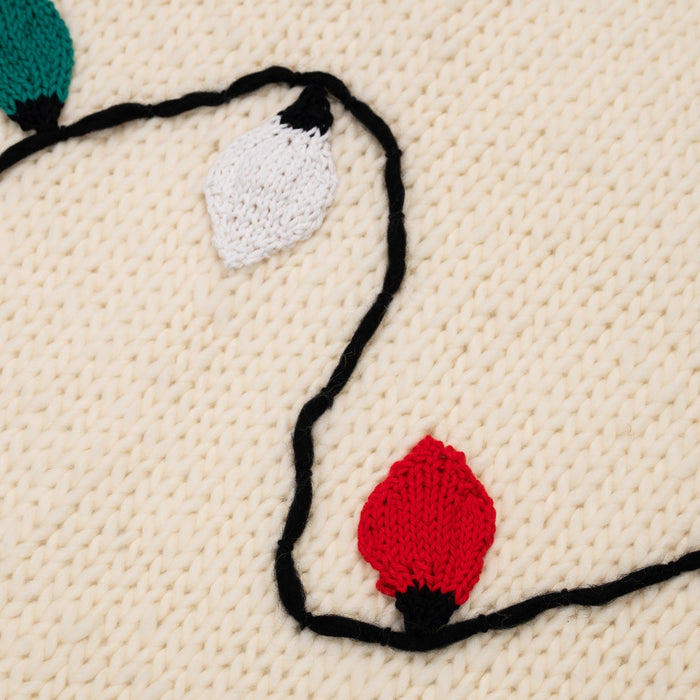 Merry & Bright Christmas Lights Blanket Knitting Kit - Wool Couture